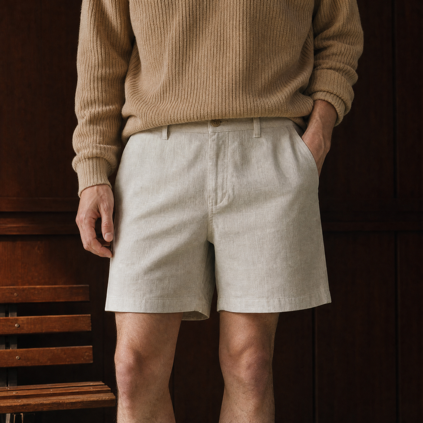 AESTAS Leinen-Shorts